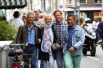 Amsterdam 8 juli 2015  
Frank Sanders met goede vriend Steve Moonen en Bas..en..