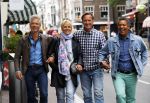 Amsterdam 8 juli 2015  
Frank Sanders met goede vriend Steve Moonen en Bas..en..