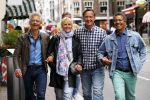 Amsterdam 8 juli 2015  
Frank Sanders met goede vriend Steve Moonen en Bas..en..