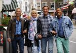 Amsterdam 8 juli 2015  
Frank Sanders met goede vriend Steve Moonen en Bas..en..