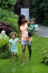 Zandvoort 12 juni 2015
Georgina Kwakye met haar twee kinderen
