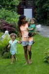 Zandvoort 12 juni 2015
Georgina Kwakye met haar twee kinderen