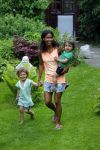 Zandvoort 12 juni 2015
Georgina Kwakye met haar twee kinderen