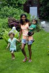 Zandvoort 12 juni 2015
Georgina Kwakye met haar twee kinderen