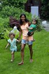 Zandvoort 12 juni 2015
Georgina Kwakye met haar twee kinderen