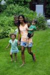Zandvoort 12 juni 2015
Georgina Kwakye met haar twee kinderen