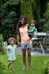 Zandvoort 12 juni 2015
Georgina Kwakye met haar twee kinderen
