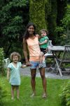 Zandvoort 12 juni 2015
Georgina Kwakye met haar twee kinderen