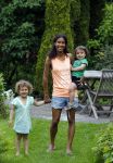 Zandvoort 12 juni 2015
Georgina Kwakye met haar twee kinderen