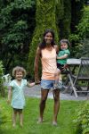 Zandvoort 12 juni 2015
Georgina Kwakye met haar twee kinderen
