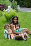 Zandvoort 12 juni 2015
Georgina Kwakye met haar twee kinderen