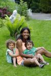 Zandvoort 12 juni 2015
Georgina Kwakye met haar twee kinderen