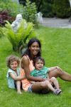 Zandvoort 12 juni 2015
Georgina Kwakye met haar twee kinderen