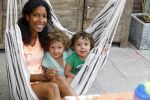 Zandvoort 12 juni 2015
Georgina Kwakye met haar twee kinderen
