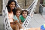 Zandvoort 12 juni 2015
Georgina Kwakye met haar twee kinderen