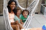 Zandvoort 12 juni 2015
Georgina Kwakye met haar twee kinderen