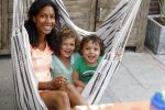 Zandvoort 12 juni 2015
Georgina Kwakye met haar twee kinderen