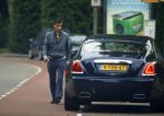 Amsterdam 14 juni 2015
Gerard Spong met zijn hondje in zijn nieuwe Bentley