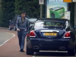 Amsterdam 14 juni 2015
Gerard Spong met zijn hondje in zijn nieuwe Bentley