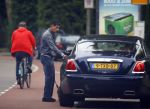 Amsterdam 14 juni 2015
Gerard Spong met zijn hondje in zijn nieuwe Bentley