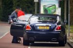 Amsterdam 14 juni 2015
Gerard Spong met zijn hondje in zijn nieuwe Bentley