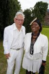 Haarzuilens 17 juni 2015
Haringparty op kasteel de Haar. Gerda Havertong met man