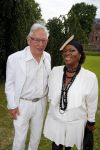 Haarzuilens 17 juni 2015
Haringparty op kasteel de Haar. Gerda Havertong met man
