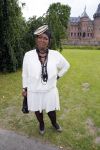 Haarzuilens 17 juni 2015
Haringparty op kasteel de Haar. Gerda Havertong met man