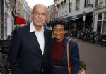 Den Haag 16 juli 2015
Verjaardagsfeestje Frits Huffnagel in Den Haag. Gerrit Zalm met vrouw