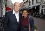 Den Haag 16 juli 2015
Verjaardagsfeestje Frits Huffnagel in Den Haag. Gerrit Zalm met vrouw