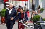 Den Haag 16 juli 2015
Verjaardagsfeestje Frits Huffnagel in Den Haag. Gerrit Zalm met vrouw