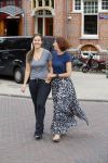 Amsterdam 26 juni 2015 
Isa Hoes met haar nieuwe korte kapsel (coup haar)