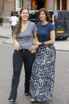 Amsterdam 26 juni 2015 
Isa Hoes met haar nieuwe korte kapsel (coup haar)