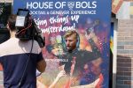 Amsterdam 13 augustus 2015  
Jan Versteegh van BNN tijdens opnames bij Bols