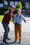 Rotterdam 9 augustus 2015
Edwin Smulders Johnny de Mol en Tomas v d Broek tijdens opnames van het rtl programma Down met Johnny. We gingen naar de premiere naar Wickie de Viking in het nieuwe Luxor.