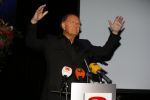 Amsterdam 19 juni 2015
Joop v d Ende geeft persconferentie dat hij 60% van Stage entertainment heeft verkocht aan CVC Capital. Jannine v d Ende is natuurlijk aanwezig.
