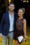 Amsterdam 12 augustus 2015  
Premiere Trainreck in Tuschinski.
Kimberley Klaver met man Bas Schothorst