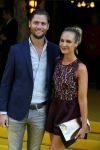 Amsterdam 12 augustus 2015  
Premiere Trainreck in Tuschinski.
Kimberley Klaver met man Bas Schothorst