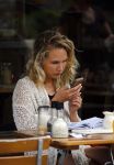 Amsterdam 12 augustus 2015
Kimberly Klaver op terras in Amsterdam zuid