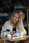 Amsterdam 12 augustus 2015
Kimberly Klaver op terras in Amsterdam zuid