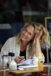 Amsterdam 12 augustus 2015
Kimberly Klaver op terras in Amsterdam zuid