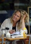 Amsterdam 12 augustus 2015
Kimberly Klaver op terras in Amsterdam zuid