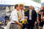 Utrecht 4 juli 2015
Tour de France start met de proloog in Utrecht. Koning Willem Alexander met burgemeester Jan v Zanen Joop Zoetemelk Richard Plugge (team Lotto  Jumbo)