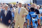 Utrecht 4 juli 2015
Tour de France start met de proloog in Utrecht. Koning Willem Alexander met burgemeester Jan v Zanen Joop Zoetemelk Richard Plugge (team Lotto  Jumbo)