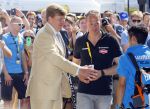 Utrecht 4 juli 2015
Tour de France start met de proloog in Utrecht. Koning Willem Alexander met burgemeester Jan v Zanen Joop Zoetemelk Richard Plugge (team Lotto  Jumbo)