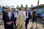 Utrecht 4 juli 2015
Tour de France start met de proloog in Utrecht. Koning Willem Alexander met burgemeester Jan v Zanen Joop Zoetemelk Richard Plugge (team Lotto  Jumbo)