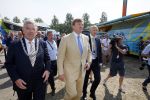 Utrecht 4 juli 2015
Tour de France start met de proloog in Utrecht. Koning Willem Alexander met burgemeester Jan v Zanen Joop Zoetemelk Richard Plugge (team Lotto  Jumbo)