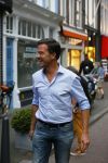 Den Haag 16 juli 2015
Verjaardagsfeestje Frits Huffnagel in Den Haag. Mark Rutte en Andre v Duin