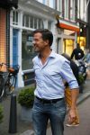 Den Haag 16 juli 2015
Verjaardagsfeestje Frits Huffnagel in Den Haag. Mark Rutte en Andre v Duin