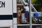 Amsterdam 18 juli 2015
Verhuizers halen spullen uit het huis van Martijn Krabbe.